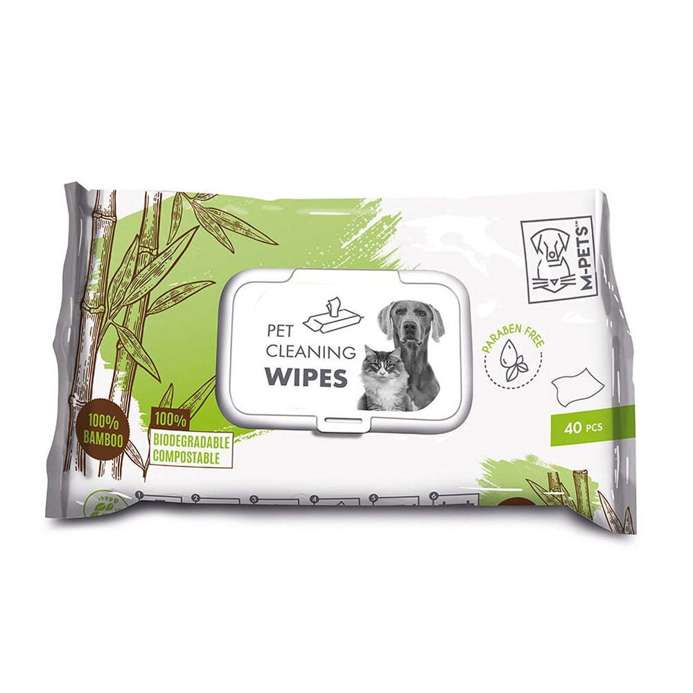 60101501-40pc-m-pets-15x20cm-pet-dog-cat-care-stain-cleaning-hygiene-wipes-towel-bamboo