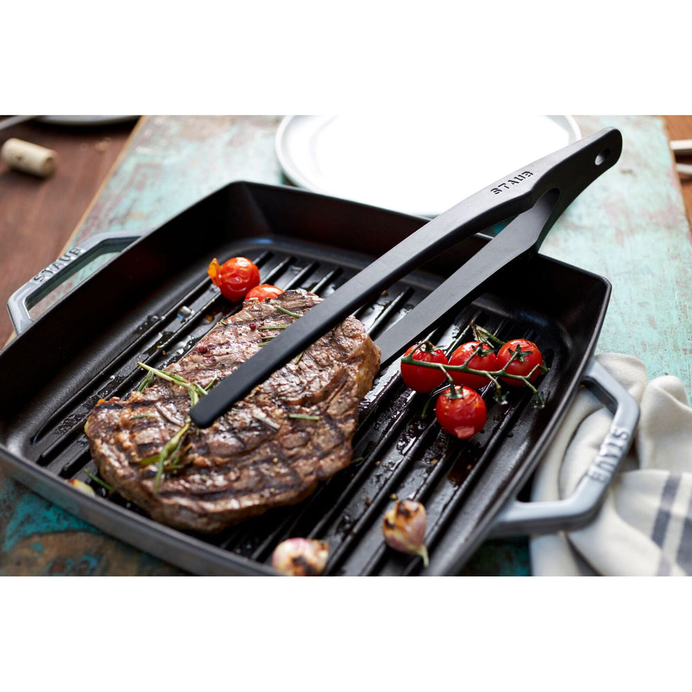 65381-staub-31cm-silicone-matte-tongs-cooking-utensil-brown