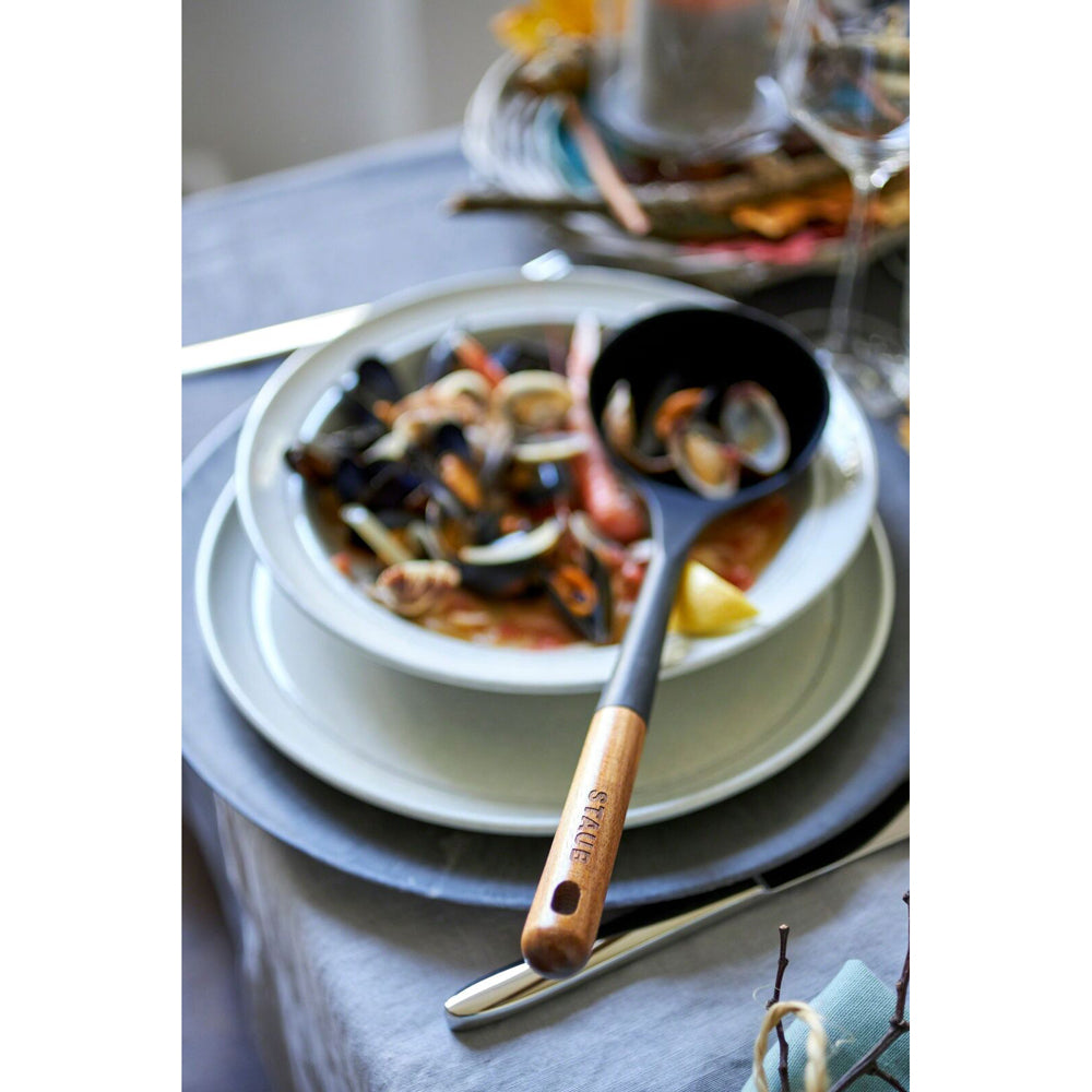 65383-staub-30cm-silicone-soup-ladle-w-wood-handle-brown