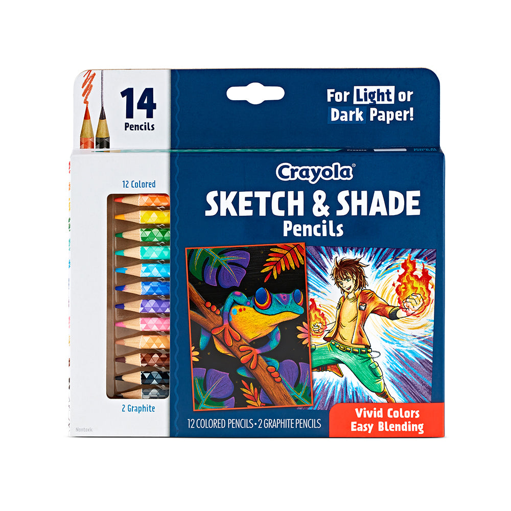 68-2116-14pc-crayola-kids-childrens-creative-sketch-shade-pencils-96m