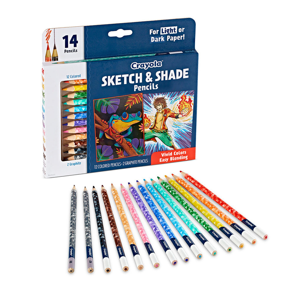 68-2116-14pc-crayola-kids-childrens-creative-sketch-shade-pencils-96m