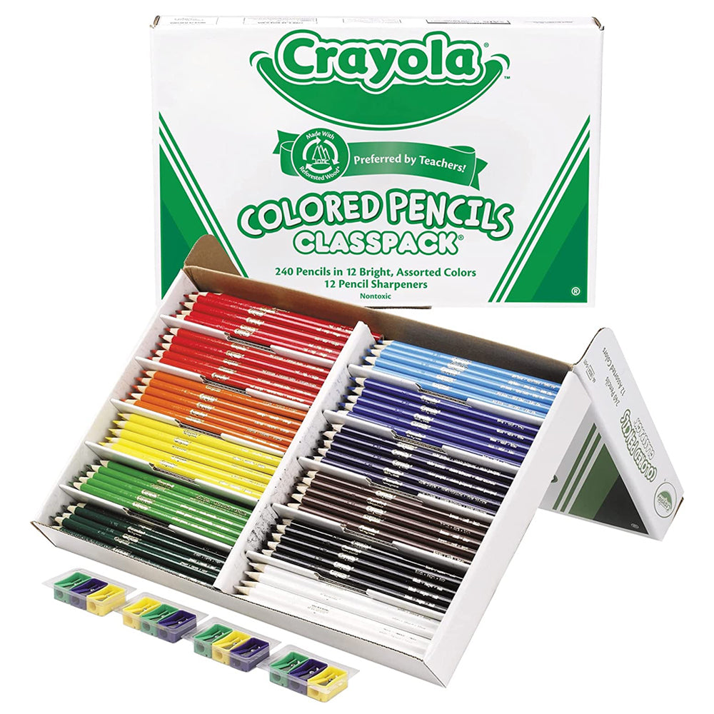 68-8024-240pc-crayola-kids-childrens-creative-colored-pencil-classpack-36m