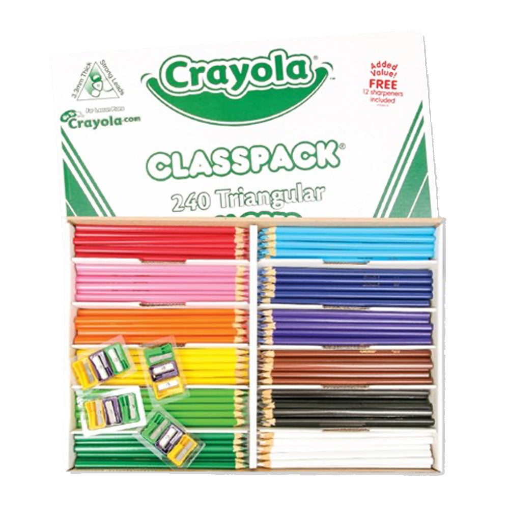 68-8214-240pc-crayola-kids-childrens-creative-triangular-pencil-classpack-36m