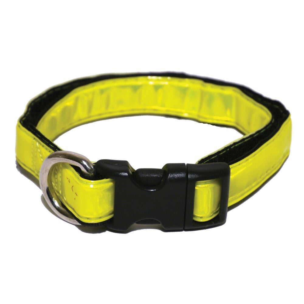 68004-rosewood-high-vis-reflective-pet-dog-collar-animal-neck-strap-choker-s-yellow