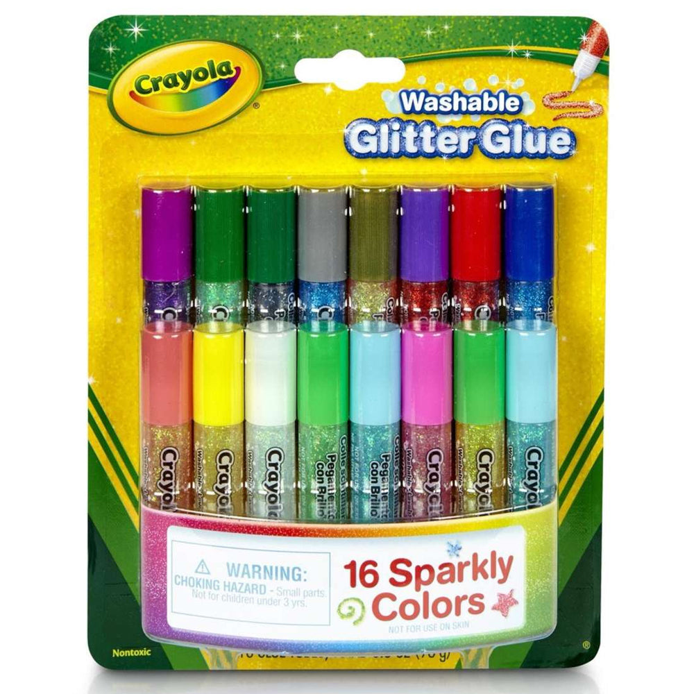 69-4200-16pc-crayola-washable-glitter-glue-sparkly-colour-tubes-art-craft-3y