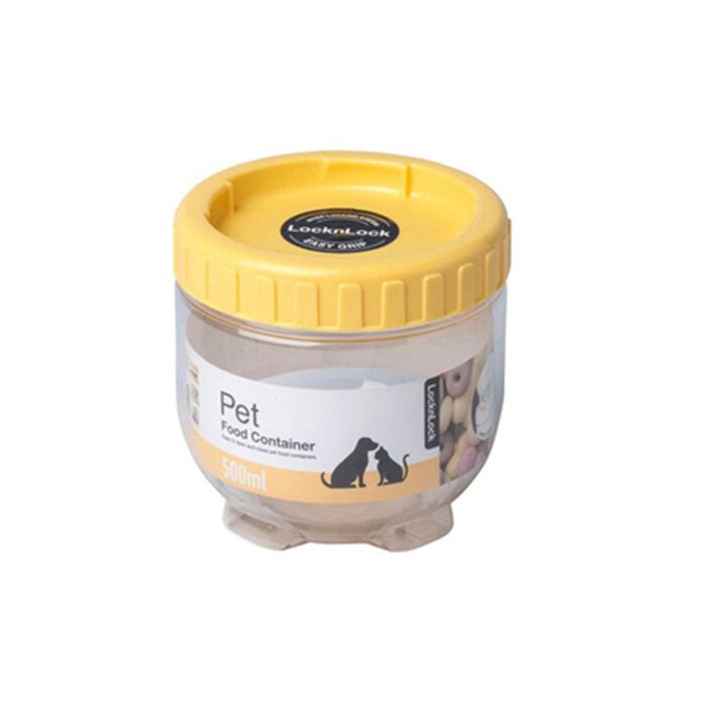 70880-lock-lock-500ml-airtight-cat-dog-pet-interlock-wet-dry-food-storage-ylw