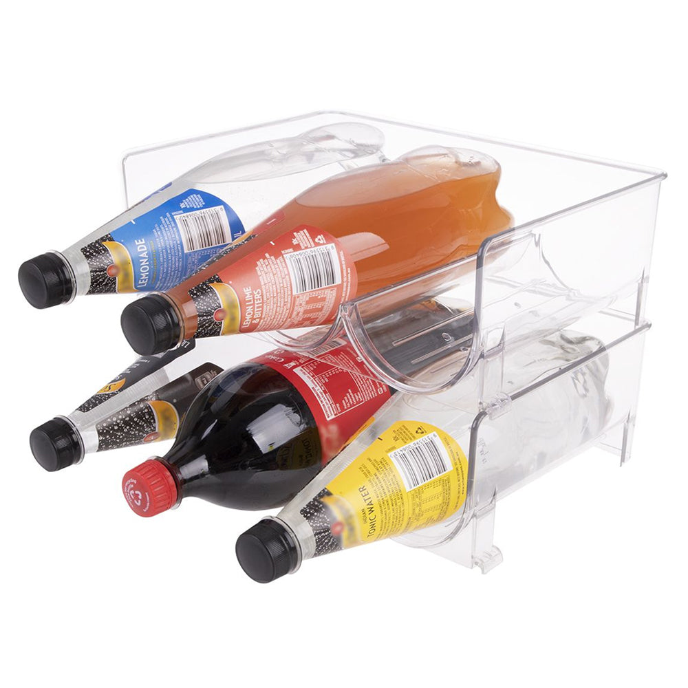 7088c-bartender-2-tier-29cm-wine-bottle-rack-storage-clear