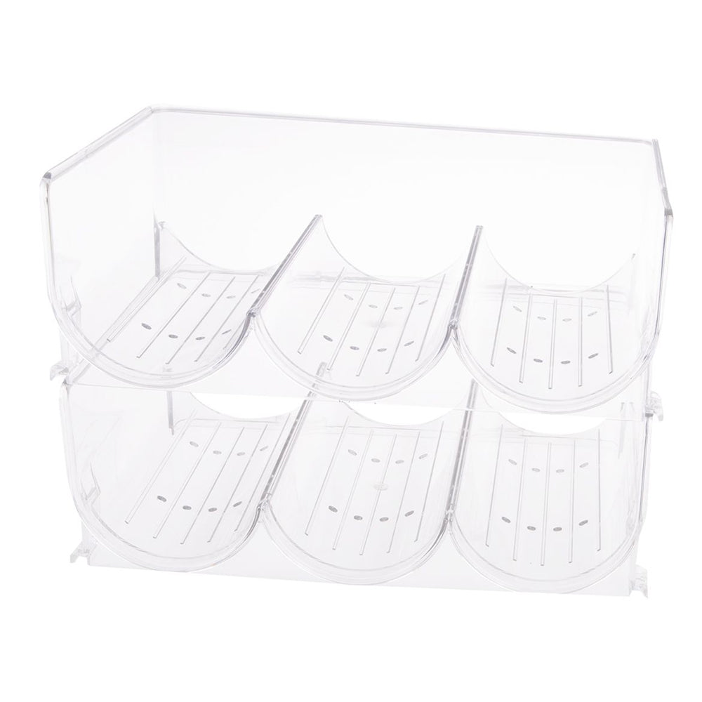 7088c-bartender-2-tier-29cm-wine-bottle-rack-storage-clear