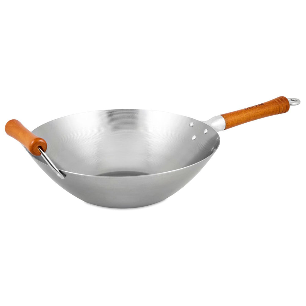 71024-ken-hom-excellence-32cm-carbon-steel-non-stick-wok-grey