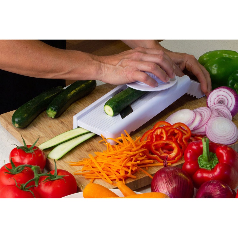 7240-4pc-culinare-36cm-mandoline-slicer-w-blades-white