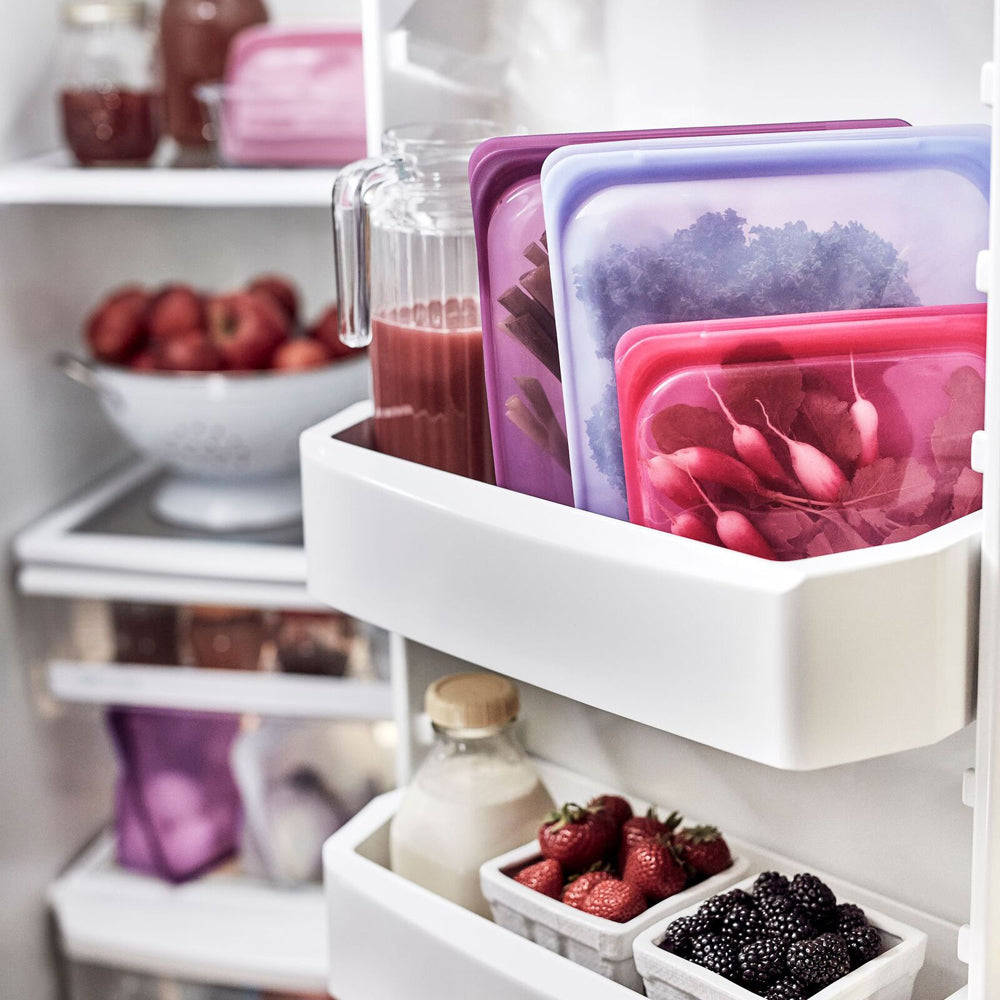 73062-stasher-355ml-19cm-silicone-snack-bag-reusable-food-storage-raspberry
