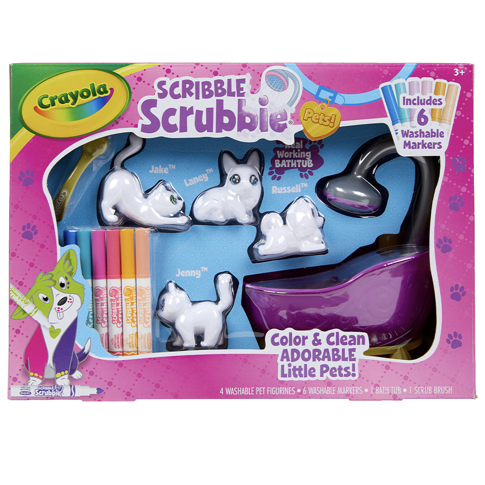 747442-12pc-crayola-scribble-scrubbie-bath-tub-playset-w-markerrs-toy-pets-kids-3y