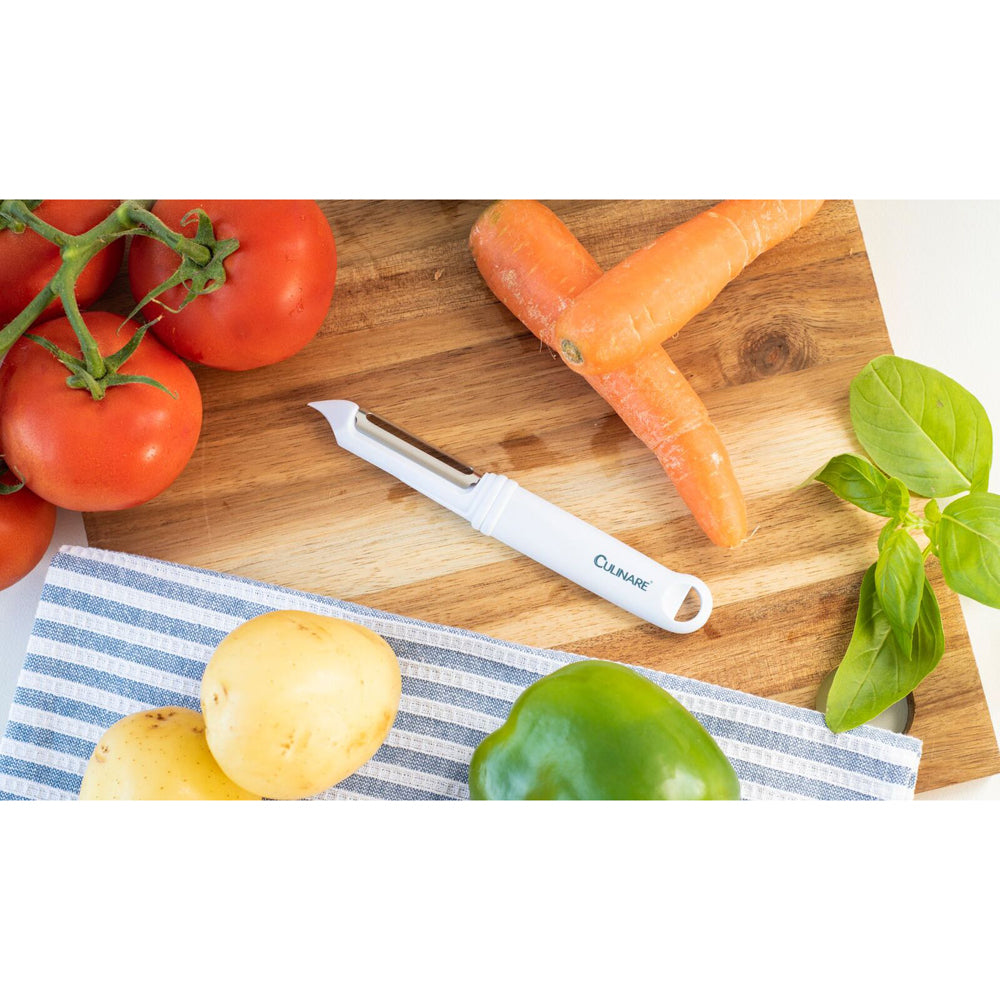 7515-culinare-stainless-steel-plastic-swivel-peeler-white