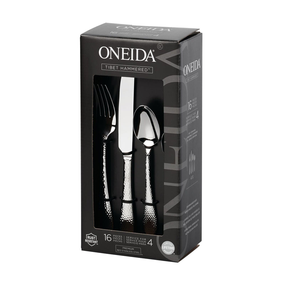 78485-16pc-oneida-tibet-hammered-stainless-steel-cutlery-set-silver