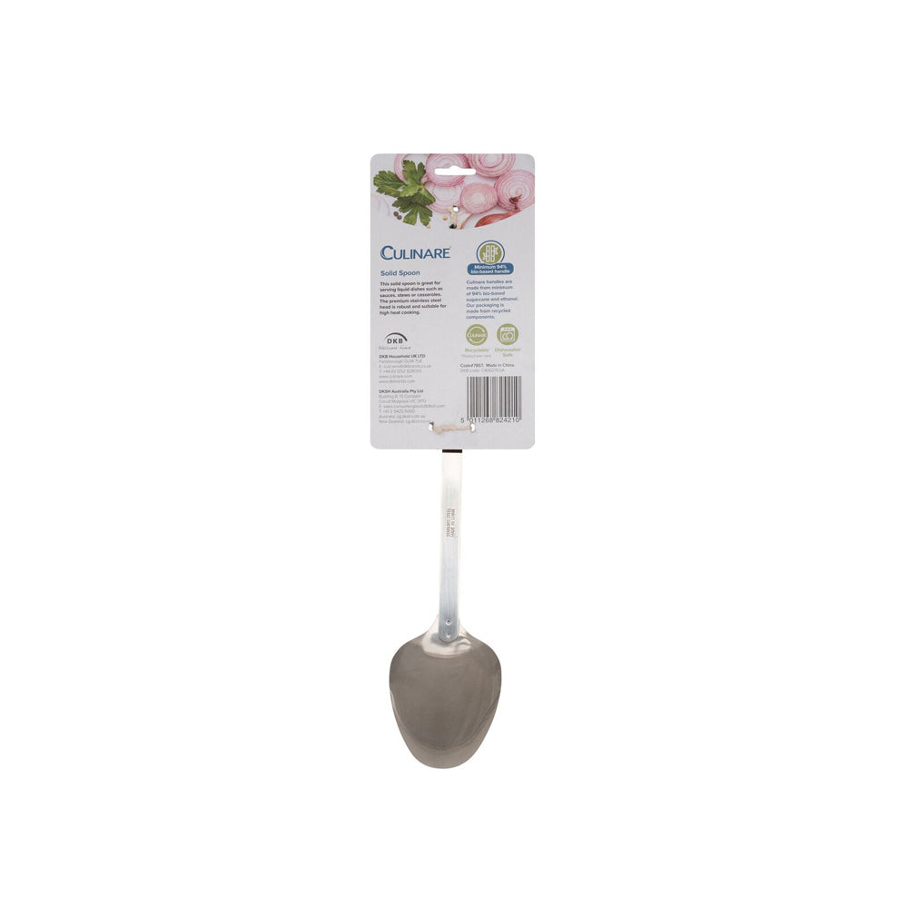 7857-culinare-bio-plastics-33cm-stainless-steel-solid-spoon-white