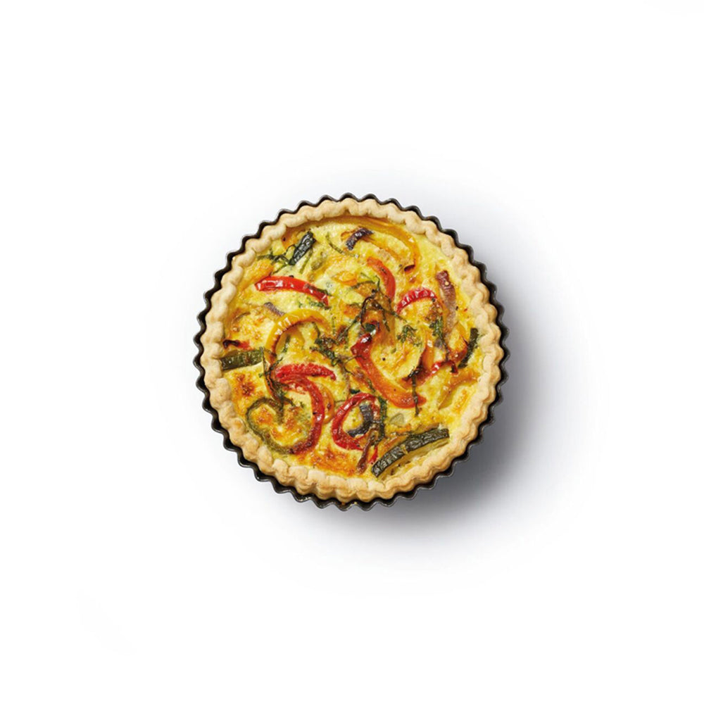 81050-mastercraft-20cm-heavy-loose-base-non-stick-round-flan-quiche-pan-black