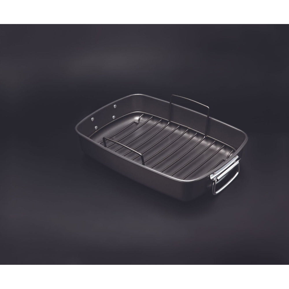 81117-mastercraft-40x28cm-heavy-base-non-stick-roaster-w-rack-black