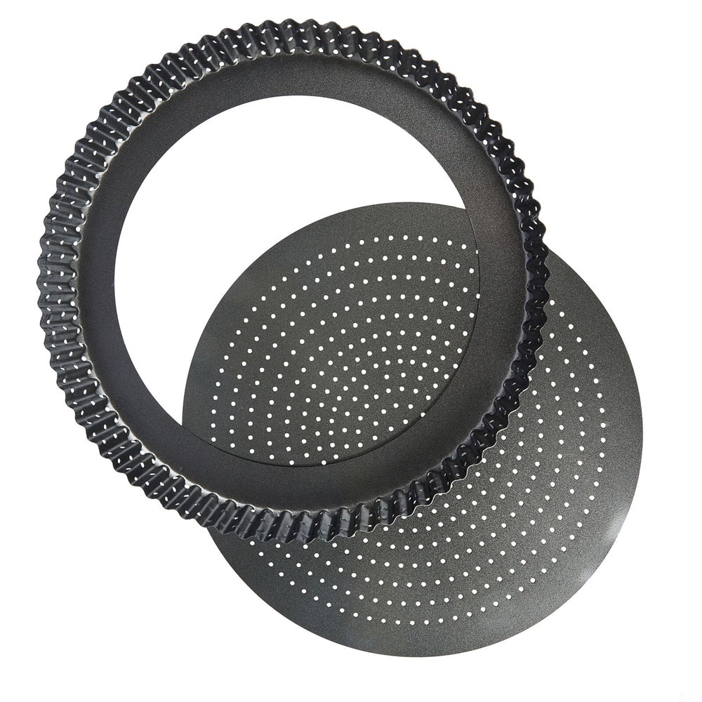 81207-mastercraft-crusty-bake-30cm-loose-base-round-flan-quiche-pan-black