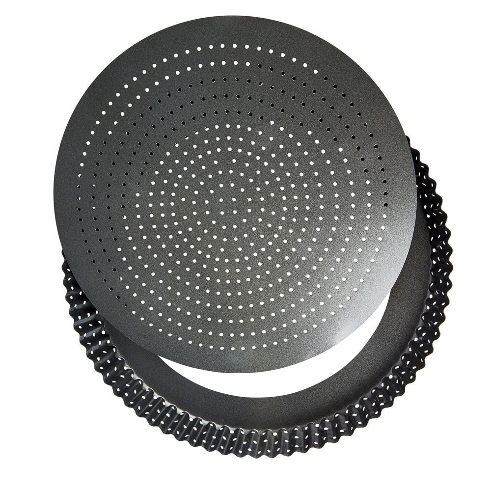 81207-mastercraft-crusty-bake-30cm-loose-base-round-flan-quiche-pan-black