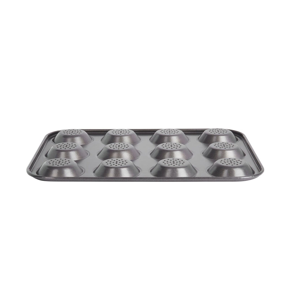 81220-mastercraft-32x24cm-crusty-bake-shallow-12-cup-non-stick-baking-pan-black