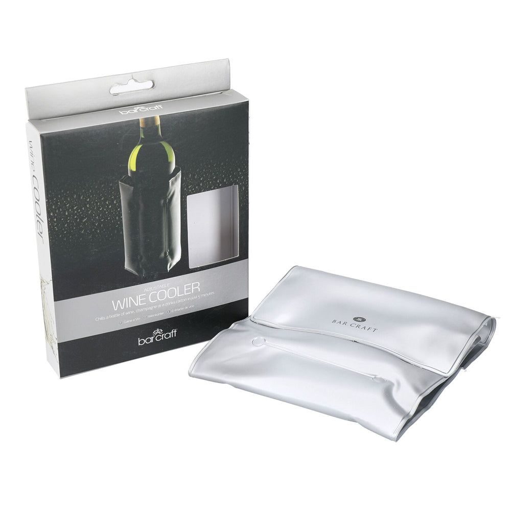 82226-barcraft-adjustable-18-5cm-wrap-around-wine-cooler-silver