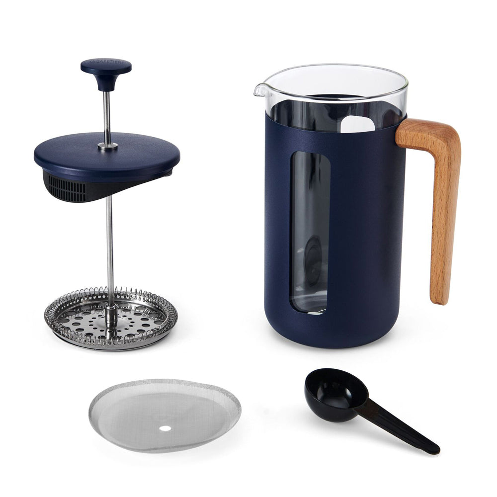 83245-la-cafetiere-pisa-8-cup-1l-stainless-steel-glass-coffee-french-press-navy