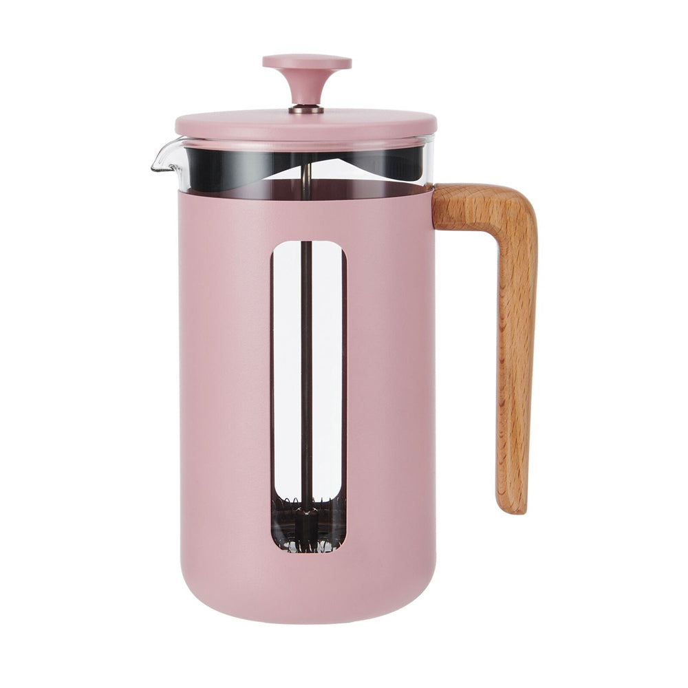83246-la-cafetiere-pisa-8-cup-1l-stainless-steel-glass-coffee-french-press-pink