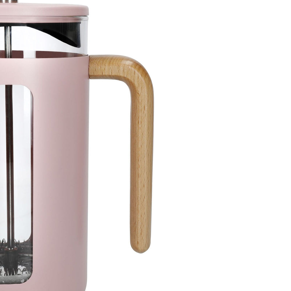 83246-la-cafetiere-pisa-8-cup-1l-stainless-steel-glass-coffee-french-press-pink