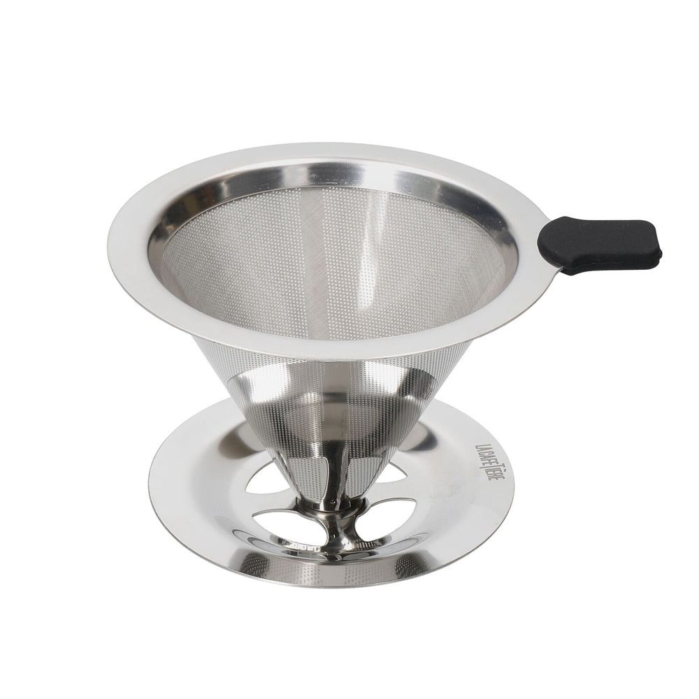 83325-la-cafetiere-12cm-pour-over-stainless-steel-coffee-dripper-silver