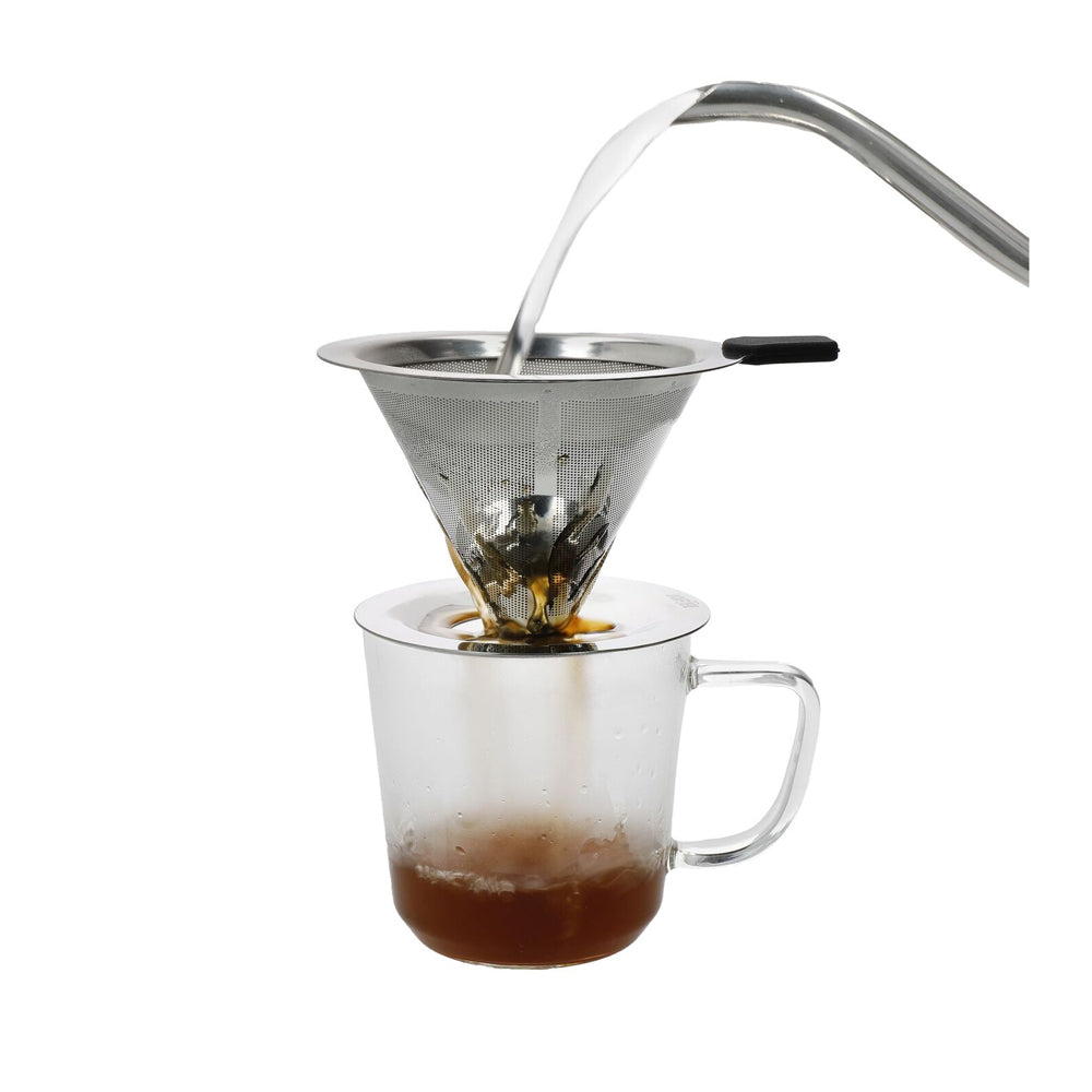 83325-la-cafetiere-12cm-pour-over-stainless-steel-coffee-dripper-silver