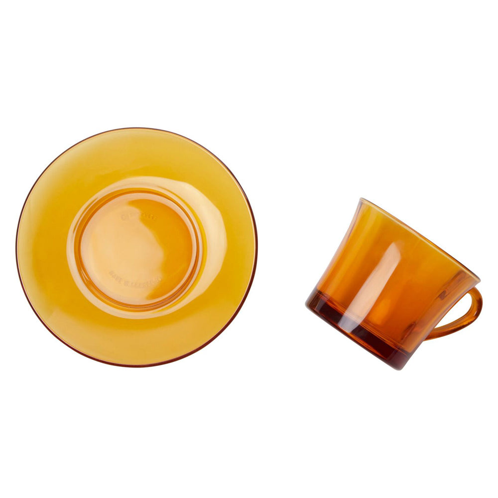 88155-6pc-duralex-lys-amber-180ml-tea-cup-saucer-brown