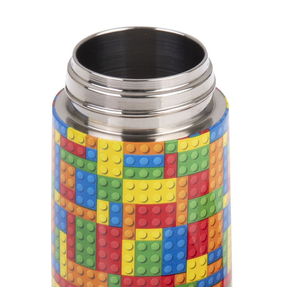 8875-1br-oasis-400ml-stainless-steel-double-wall-insulated-kids-bottle-bricks