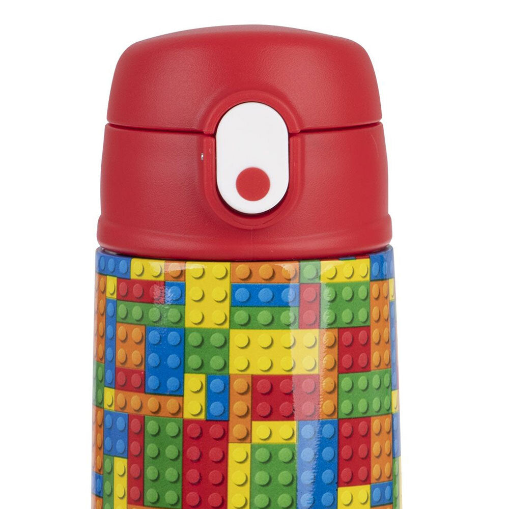8875-1br-oasis-400ml-stainless-steel-double-wall-insulated-kids-bottle-bricks