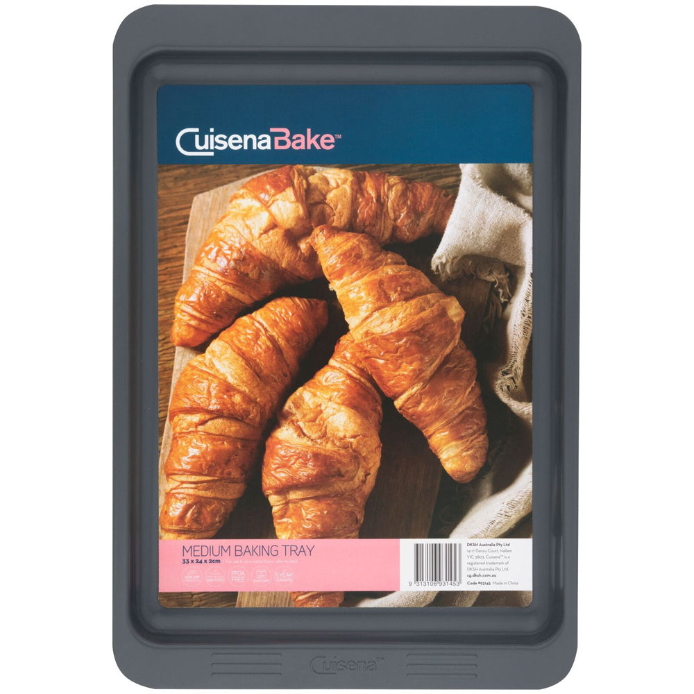 Cuisena 33x24cm Non-Stick Baking/Roasting Tray Medium - Grey