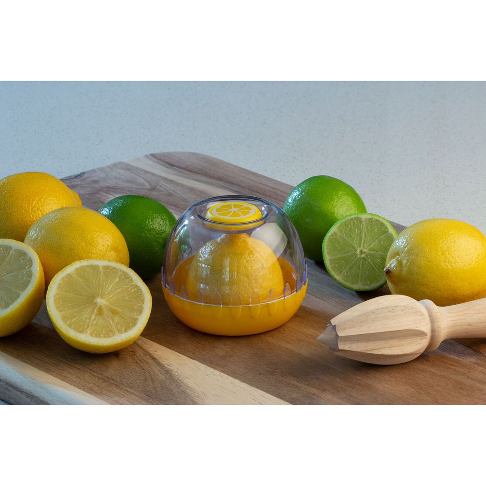 Cuisena 8.5cm Plastic Fresh Citrus Keeper Pod - Yellow