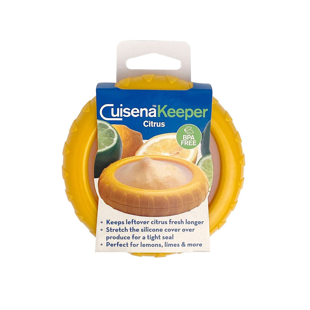 Cuisena 10cm Fresh Citrus Keeper Silicone Pod - Yellow