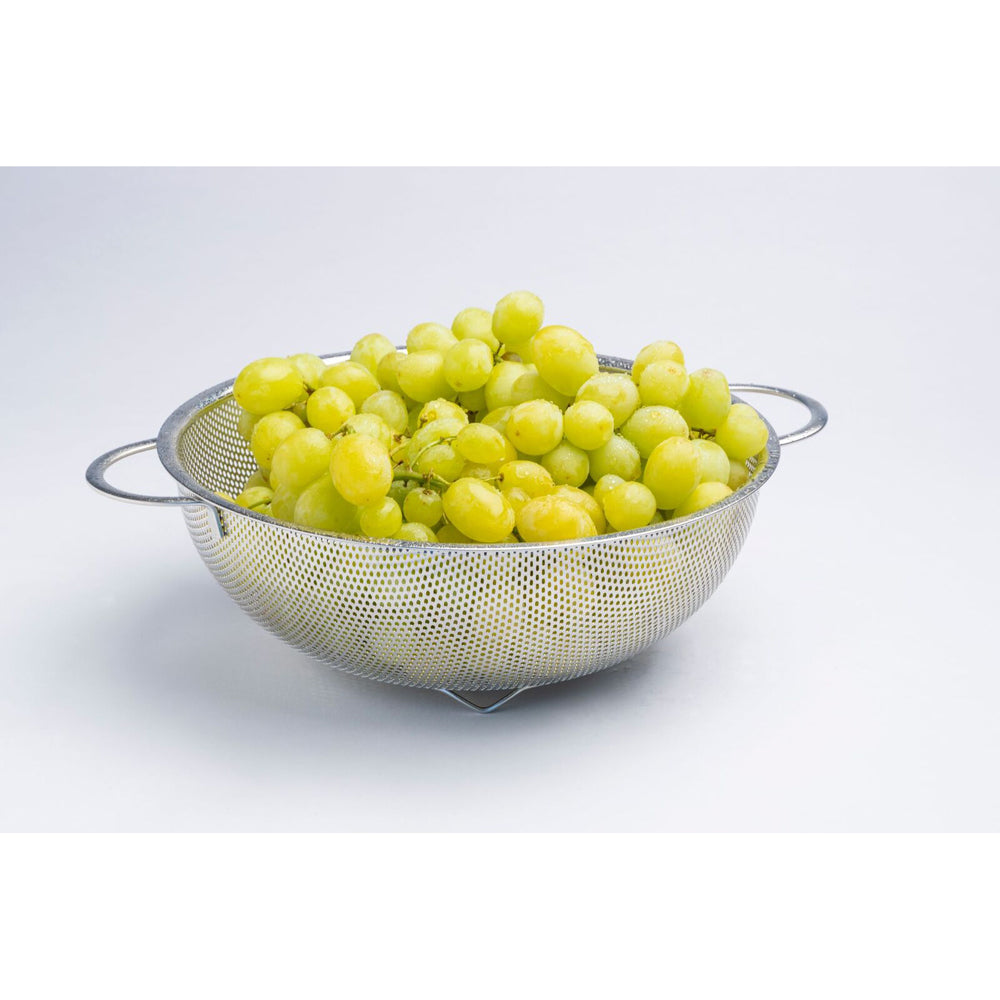 Cuisena Perforated 25cm Stainless Steel Colander w/ Handle - Silver