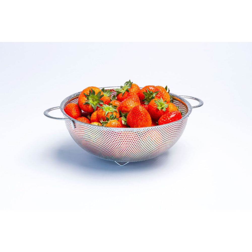 Cuisena Perforated 25cm Stainless Steel Colander w/ Handle - Silver