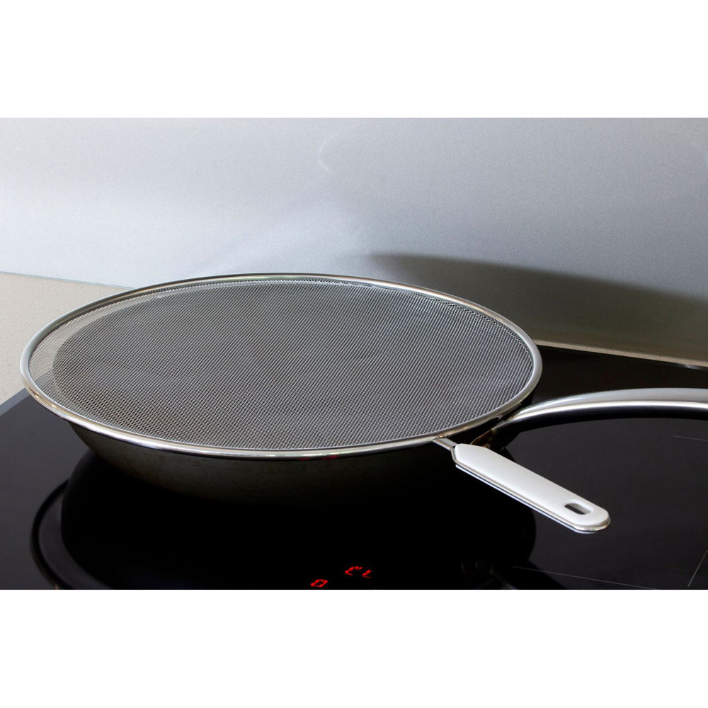 Cuisena 33cm Stainless Steel Splatter Screen Frypan/Pot Cover