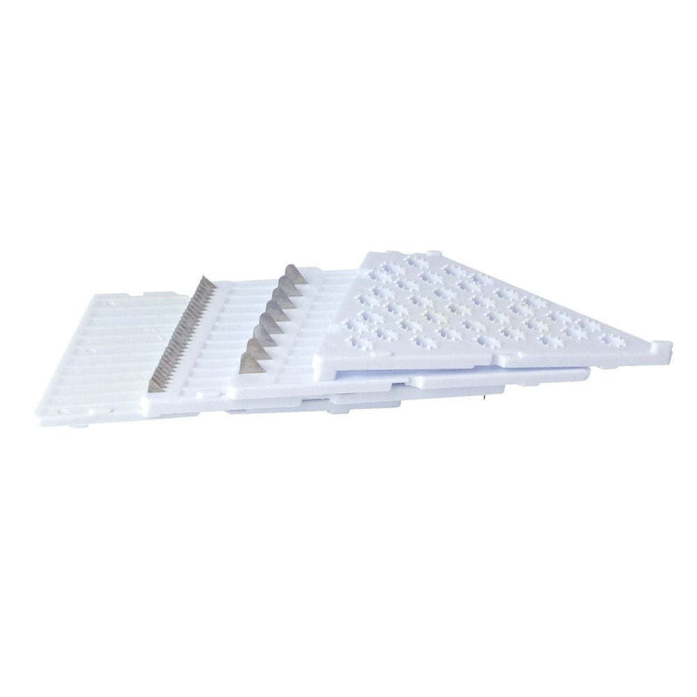 5pc Cuisena Mandolin Slicer w/ Interchangeable Blades - White