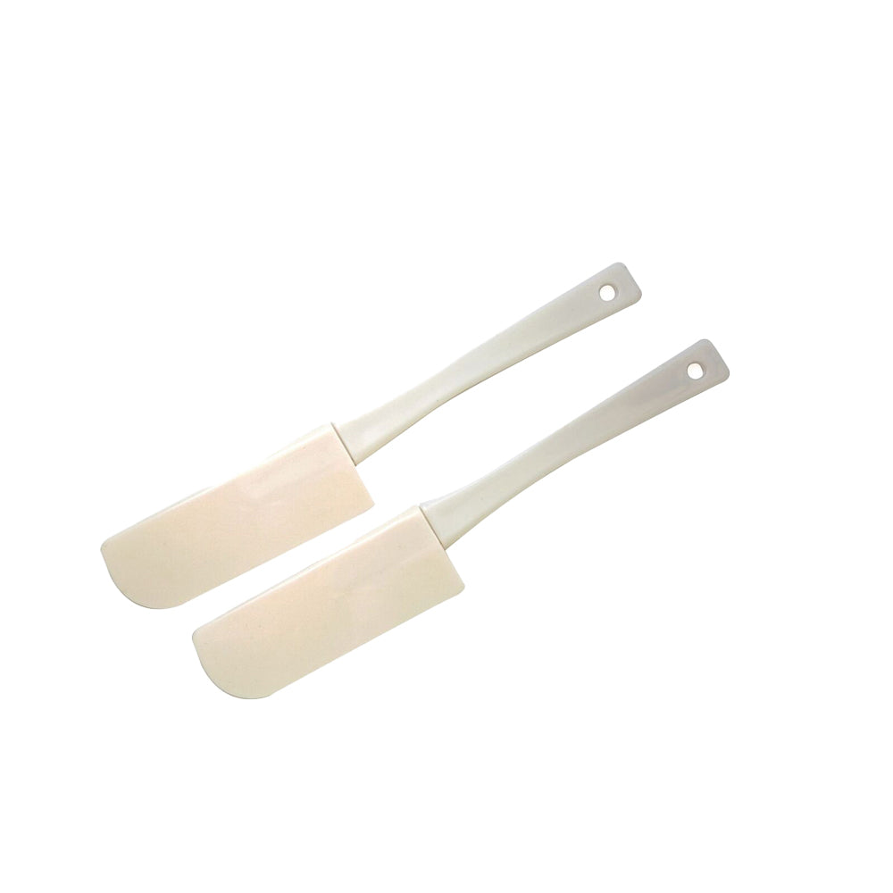 2pc Cuisena Mini Rubber Spatula Utensil Set - White