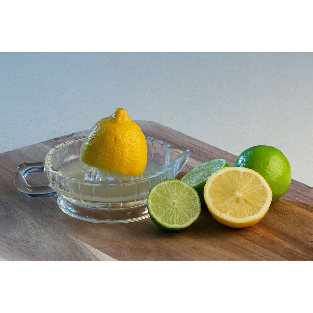 Cuisena Manual Lemon/Lime Glass Citrus Juicer - Clear