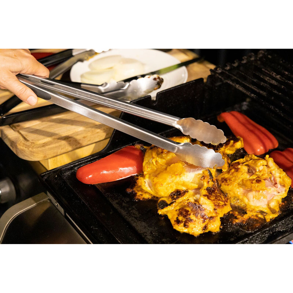 Cuisena 43cm Stainless Steel Locking Tongs Large - Silver