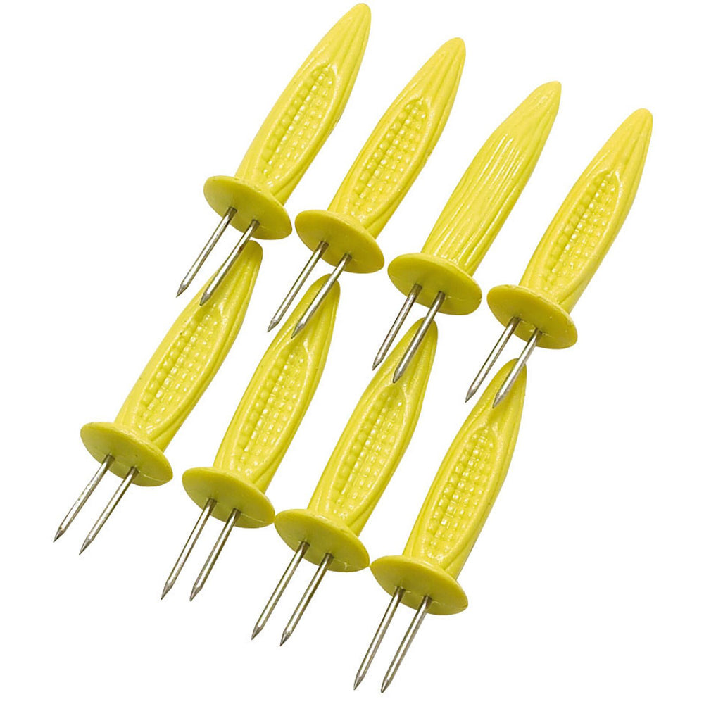 8pc Cuisena Corn Holder Jumbo Set Corncob Handle - Yellow
