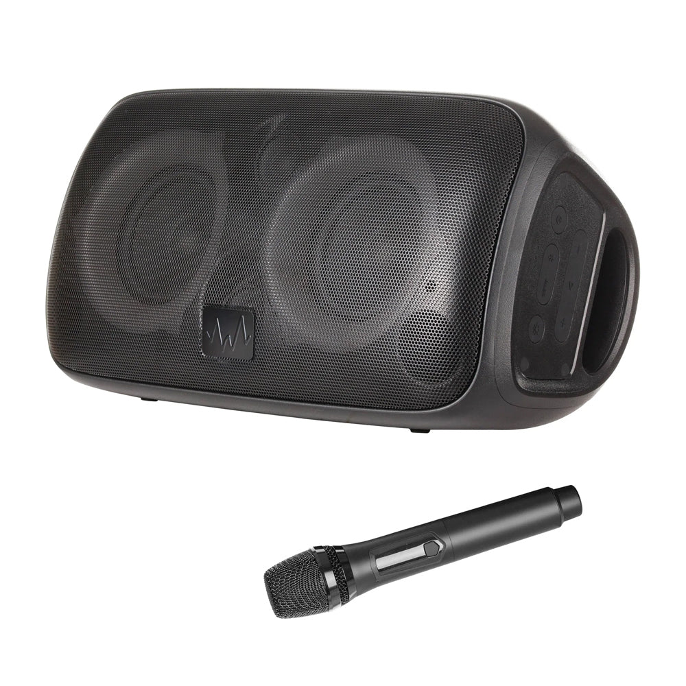10164832-wave-portable-shuffle-party-bluetooth-speaker-w-wireless-microphone-black