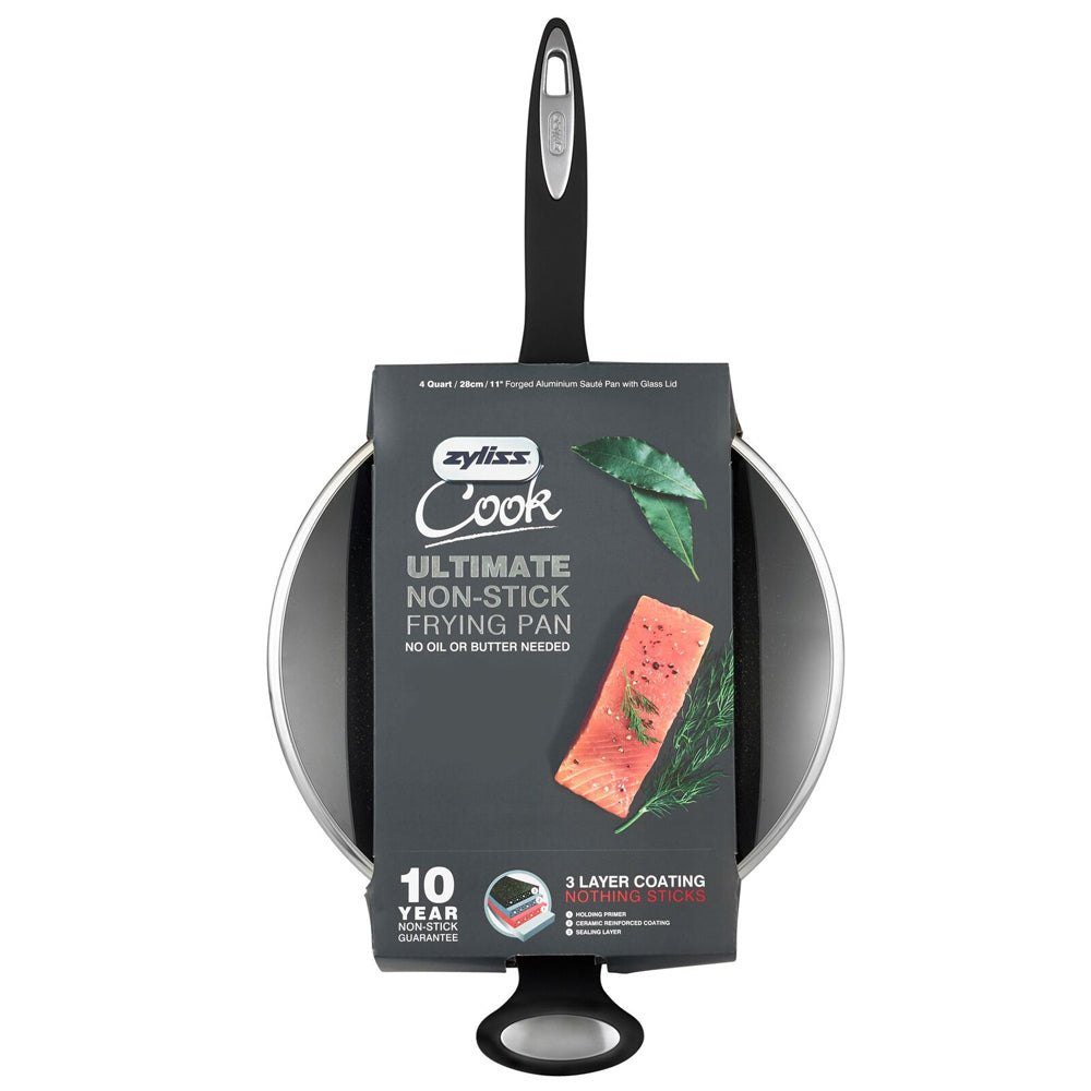 14706-zyliss-ultimate-forged-28cm-non-stick-saute-pan-w-lid-cover-black