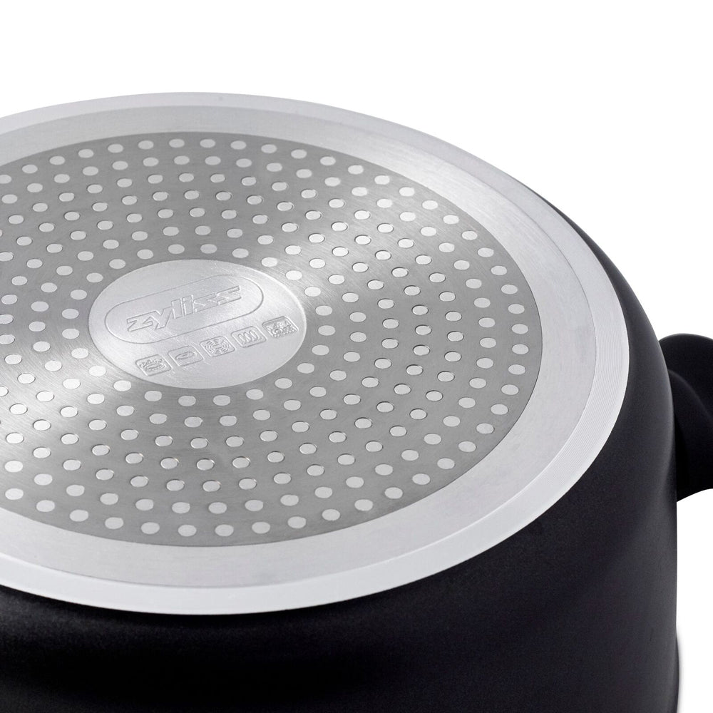 14716-zyliss-ultimate-forged-24cm-4l-non-stick-stock-pot-w-lid-cover-black
