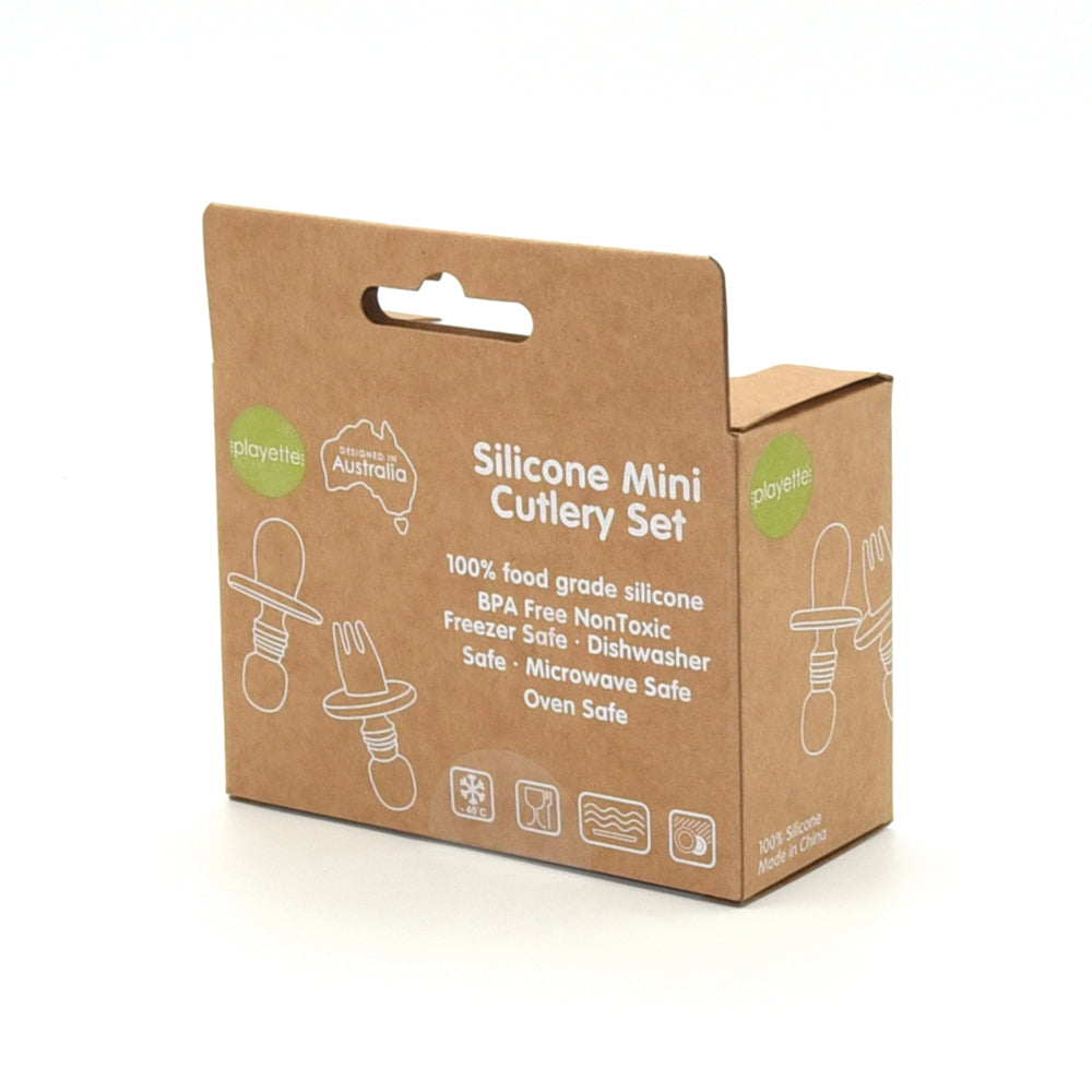 1501004-playette-silicone-mini-baby-infant-utensil-cutlery-set-sand-4m