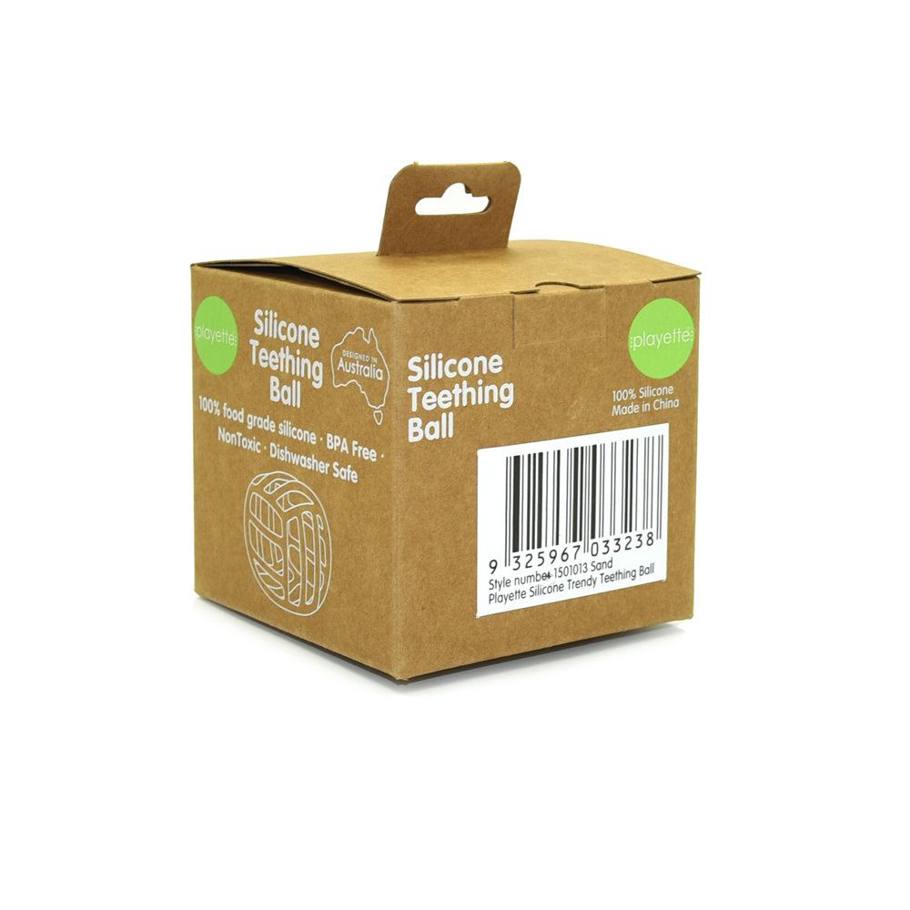 1501013-playette-silicone-trendy-baby-infant-teething-ball-sand-4m
