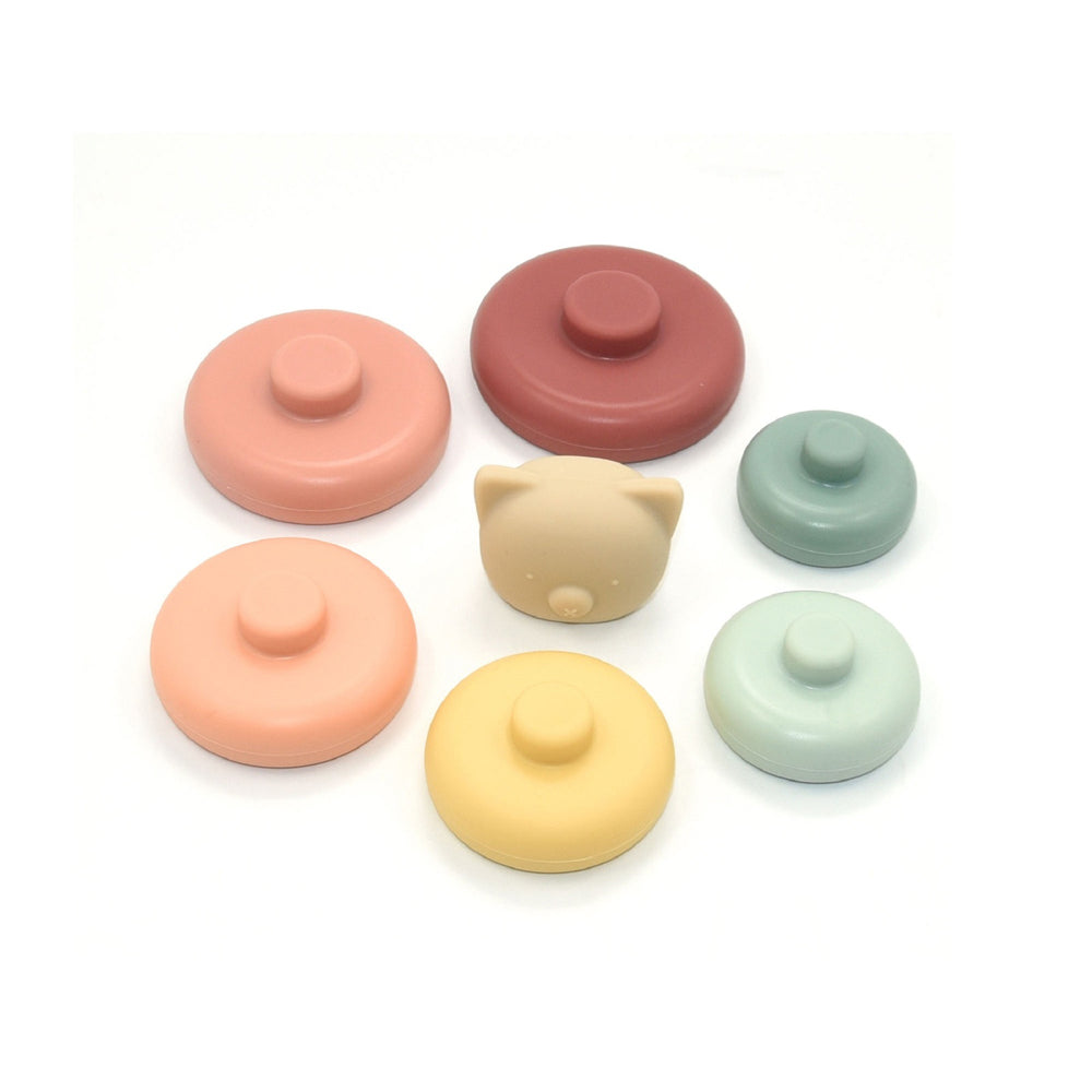 1501019-playette-silicone-bear-round-stacker-baby-infant-play-toy-4m